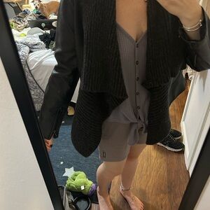 Simply Vera Vera Wang Black Jacket with Knit Detail